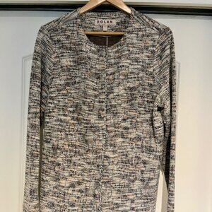 Dolan Jacket, Neutral Tones of cream, brown, grey, Size XL